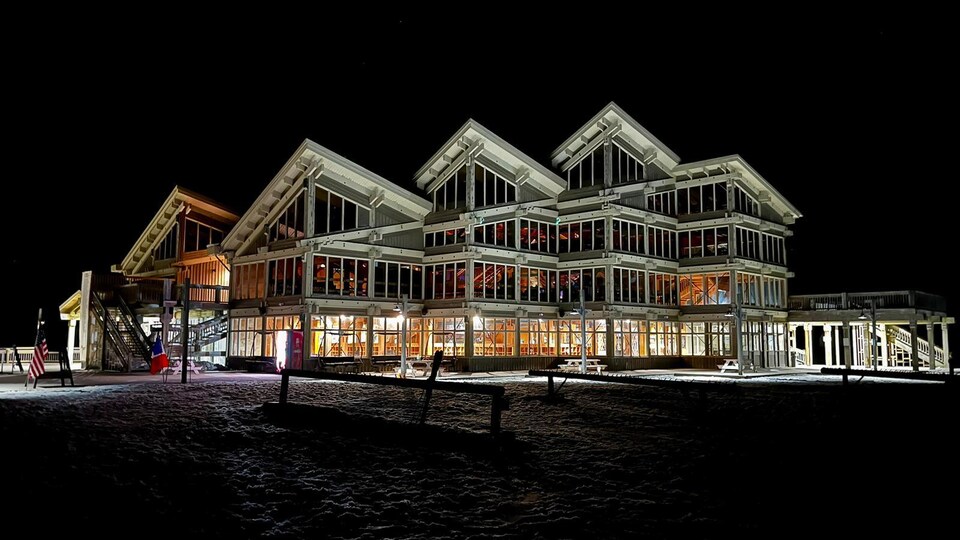 Le chalet du centre de ski Marble Mountain.