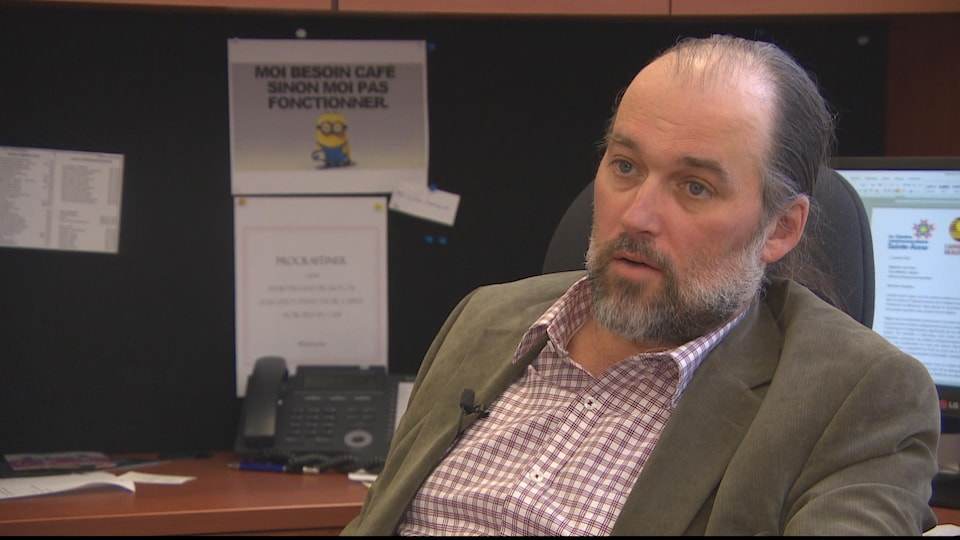 Marc Allain à son bureau.