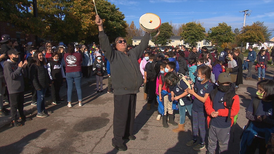 Marche à Pessamit pour la protection du territoire et de l’identité