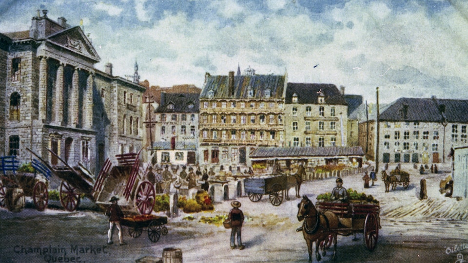 Une image d'archives d'une marché à Québec