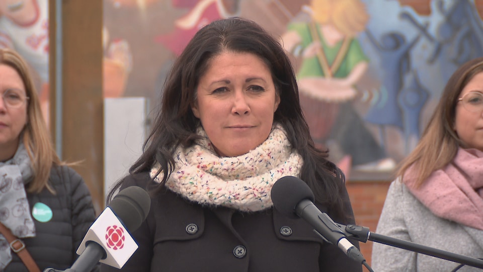 Marie-Josée Savard, candidate à la mairie de Québec.
