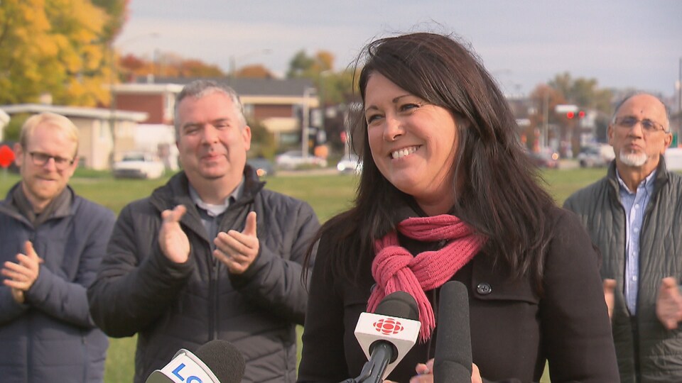 Marie-Josée Savard est candidate à la mairie de Québec.