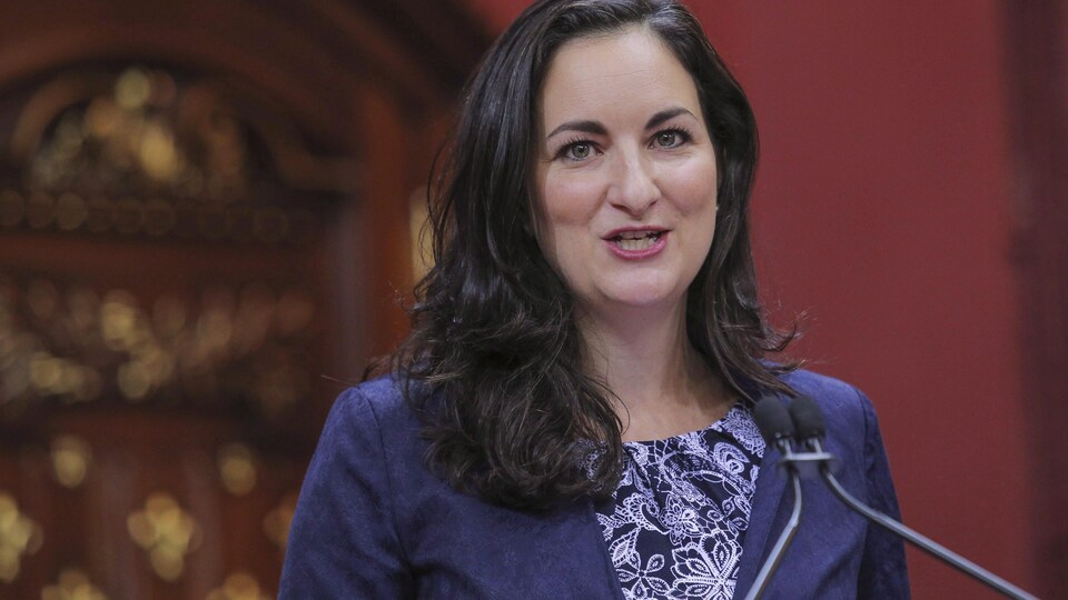 La ministre lors de sa nomination