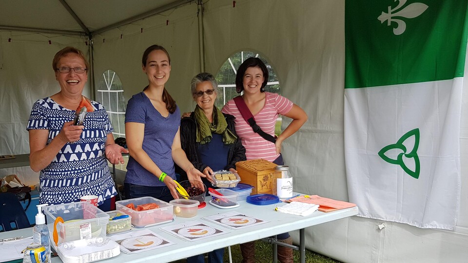 Marielle, Kate, Michèle et Nicole de  l’Association francophone de Red Lake en Ontario