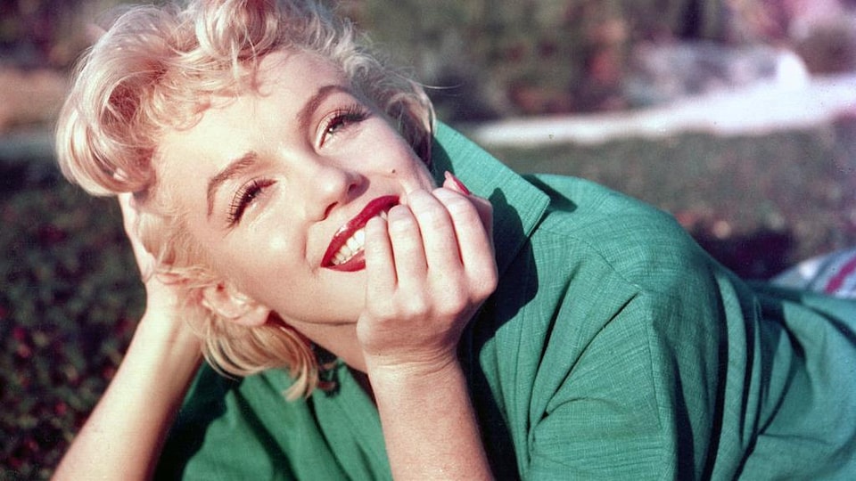 Portrait en couleurs de Marilyn Monroe 