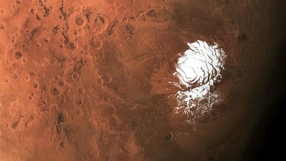 Le pôle Sud de Mars.