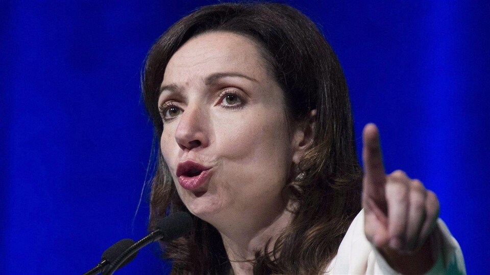 La candidate à la direction du Bloc québécois Martine Ouellet