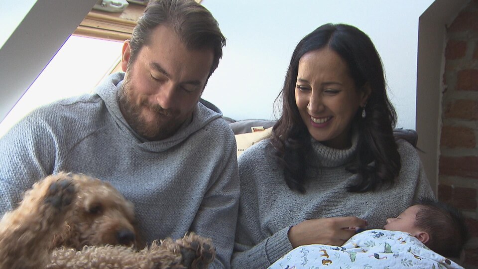 C'est grâce à la fécondation in vitro que le couple Kelley-Rizqy a eu son bébé.