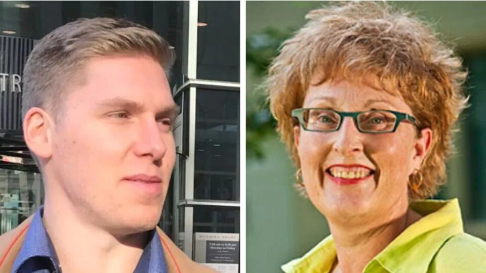 Matthew Brown (à gauche) et Janet Hamnett (à droite).