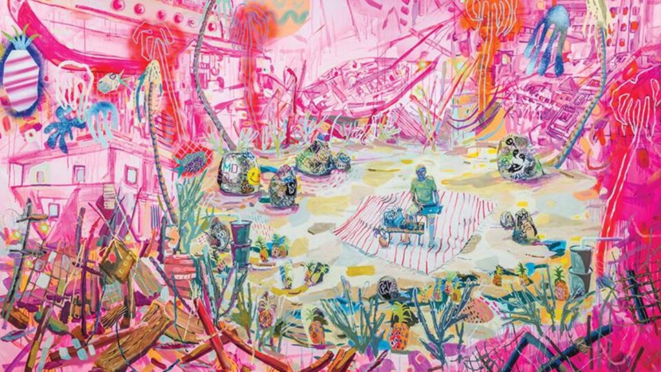 une toile de Melanie Daniel.