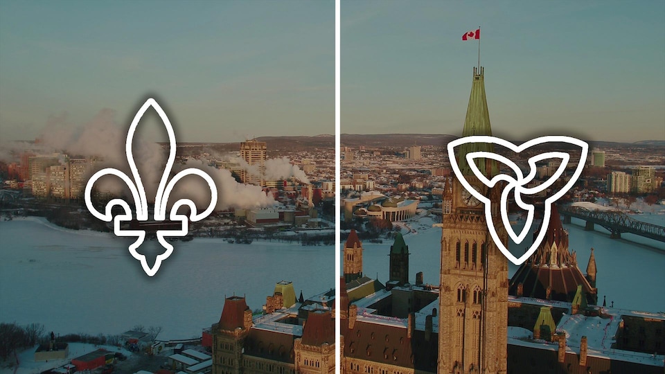Montage photo qui montre la région d'Ottawa et de Gatineau.