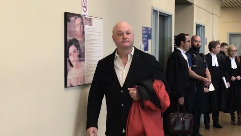 Michel Brûlé au palais de justice de Québec.