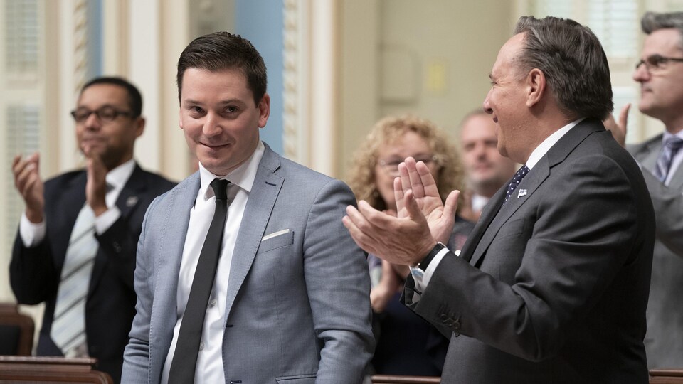 Simon Jolin-Barrette à l'Assemblée nationale le jeudi 28 mars 2019.
