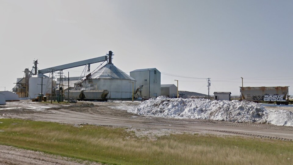La mine de sulfate de sodium de la Saskatchewan Mining and Minerals Inc., à Chaplin en Saskatchewan.