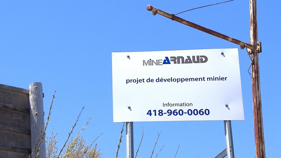 Une affiche du projet Mine Arnaud