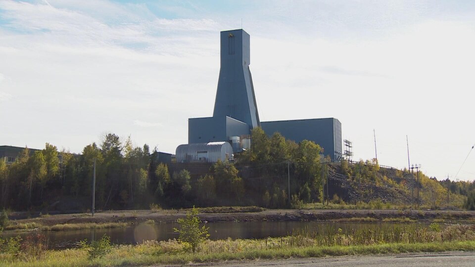 Vue extérieure d'une mine.
