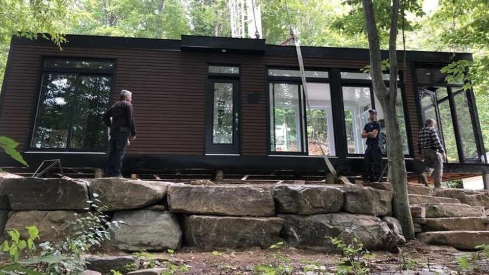 Un modèle de mini-maison.