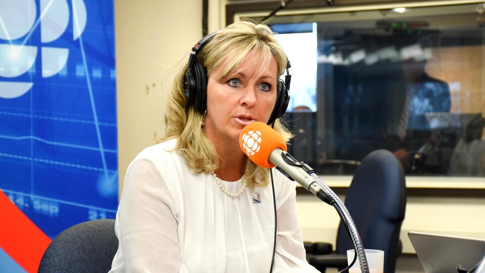Andrée Laforest en entrevue.