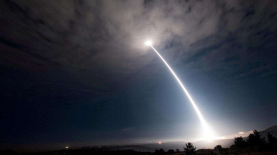 Un tir de missile nucléaire américain.