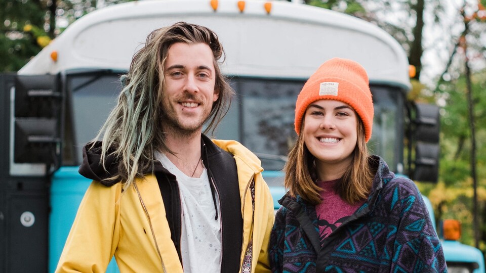 Jacob Pomerleau et Isabelle Langlois sillonnent le Québec avec le mixbus.