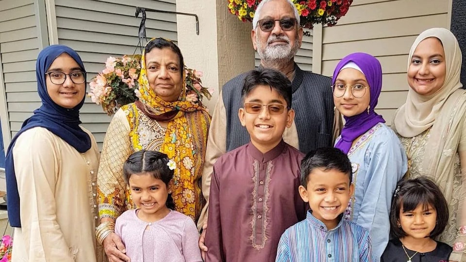 La famille de Mohammed Hussain.
