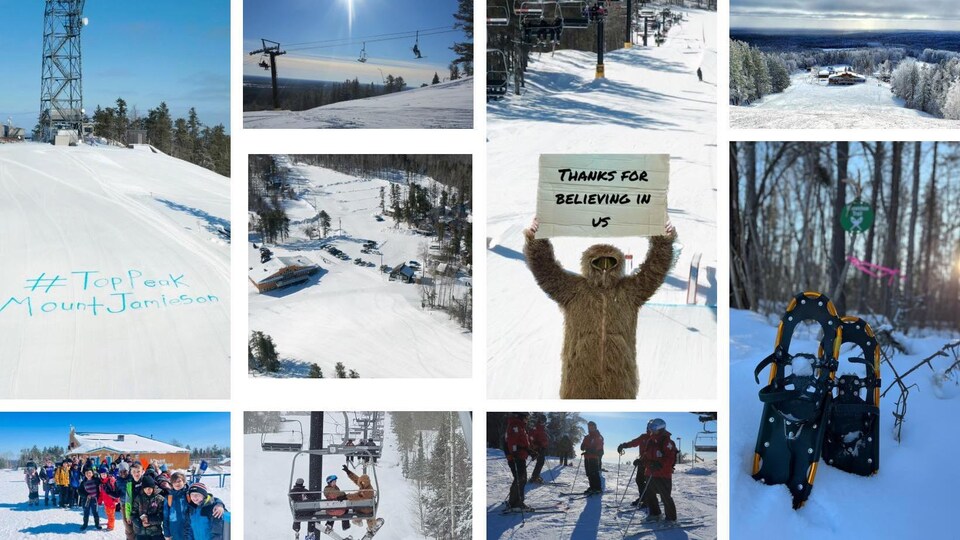 Des photos de la montagne du Mont Jamieson.