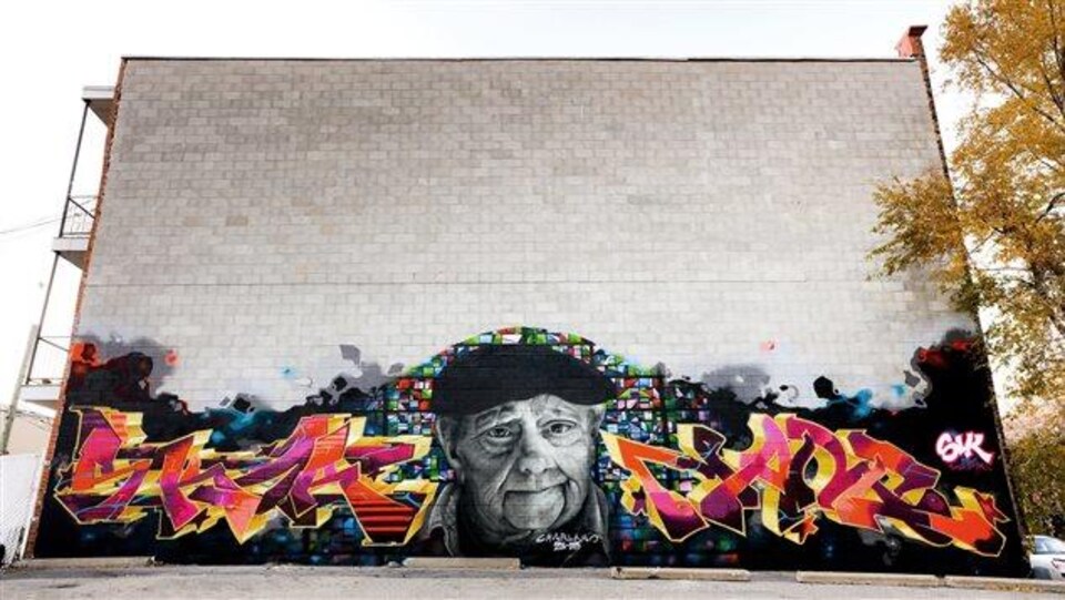 Une fresque sur un mur