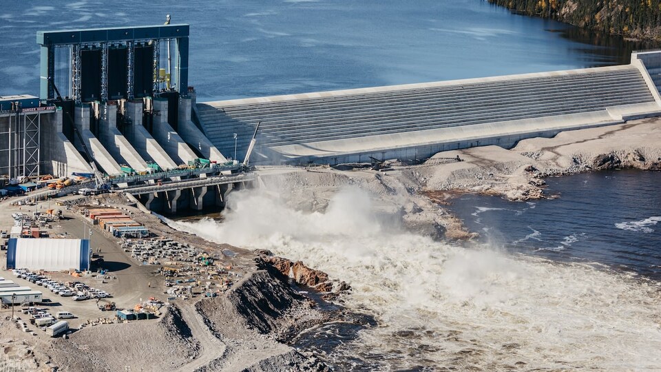 Le barrage de Muskrat Falls.