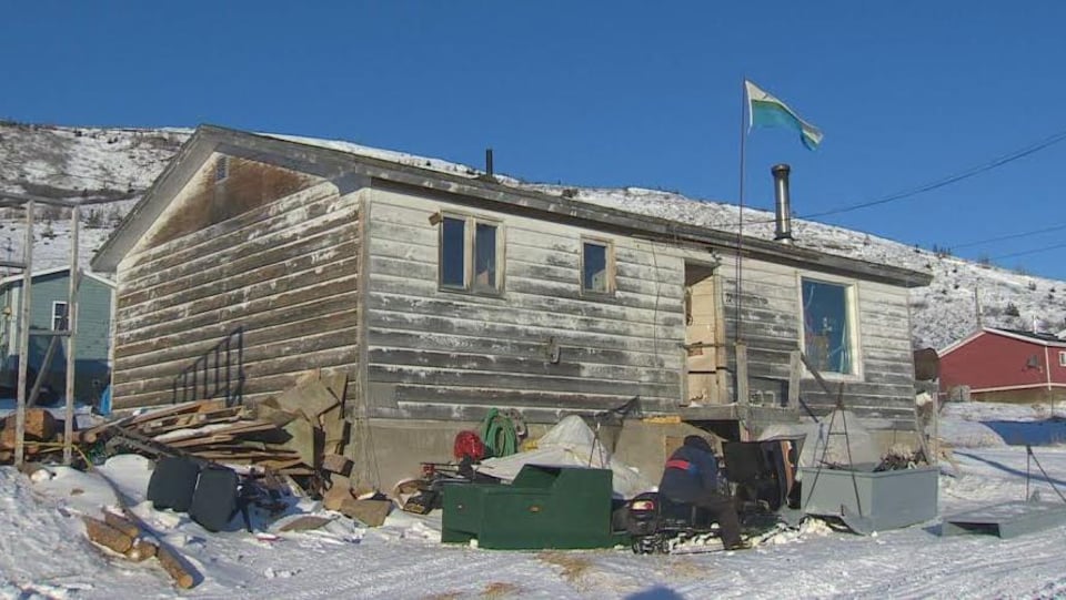 A house in distress at Nain.