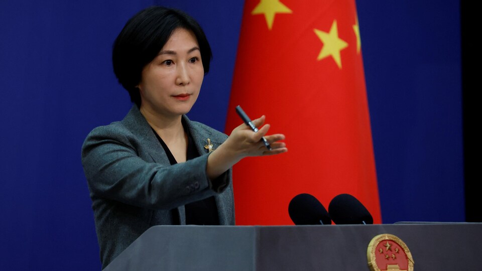 La porte-parole du ministère chinois des Affaires étrangères, Mao Ning. 