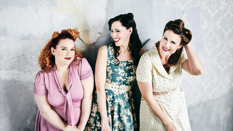 Trois memebres du groupe Les Chiclettes
