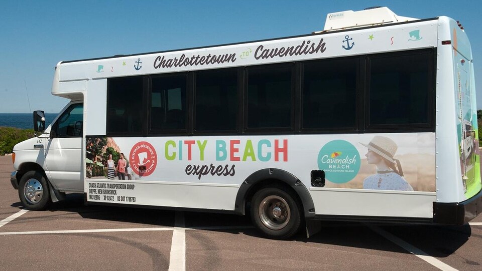 La navette touristique City Beach Express à l'Île-du-Prince-Édouard.