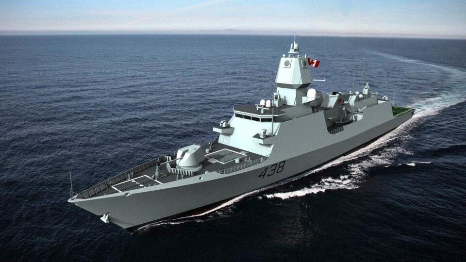 Le navire de combat de type 26.