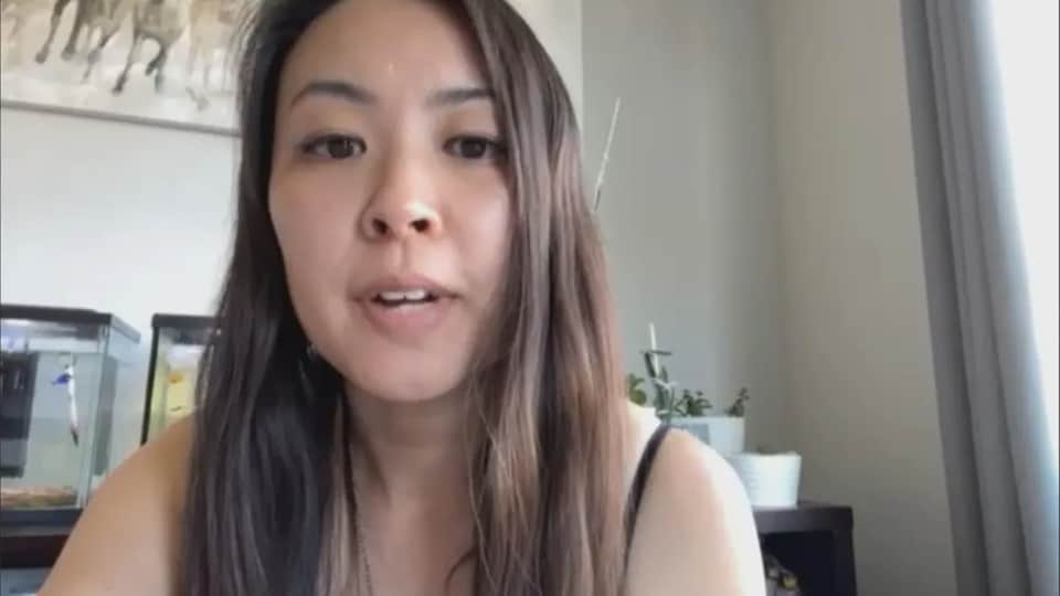 Nicole Au lors d'une vidéoconférence.