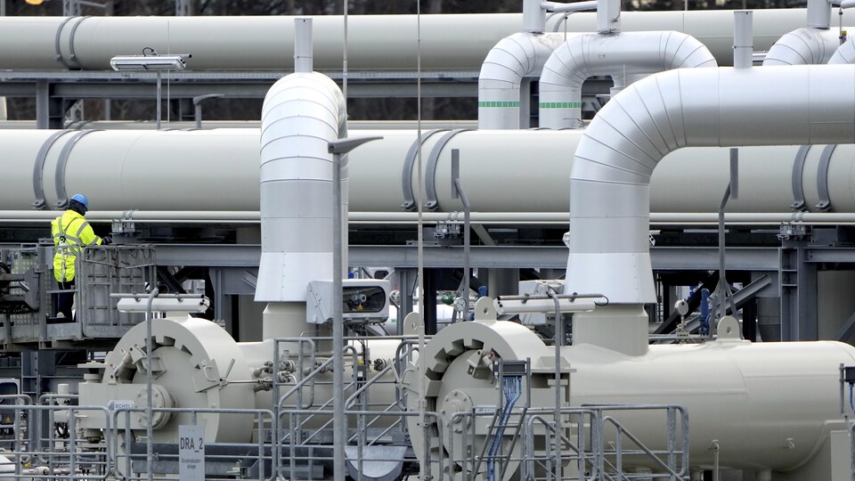 Une installation attenante au gazoduc Nord Stream 2 à Lubmin, dans le nord de l'Allemagne.