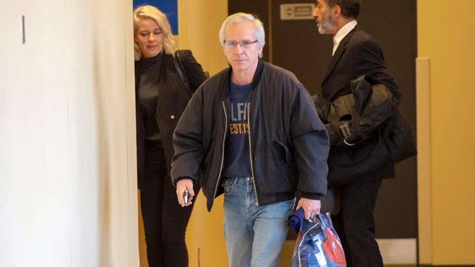 Normand Dubé au palais de justice de Montréal.