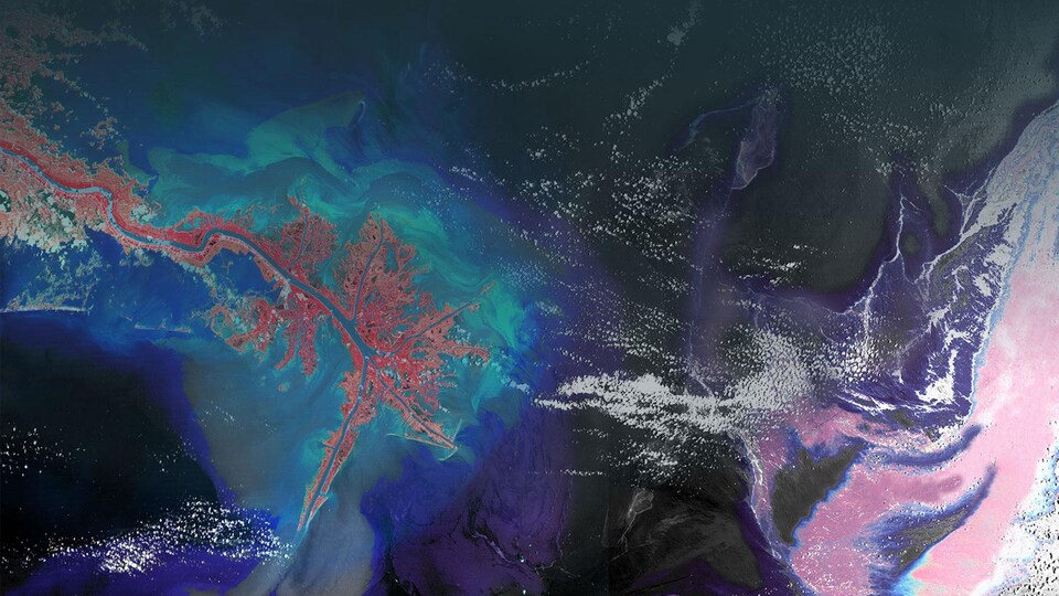 Une image de la Terre captée par un satellite.