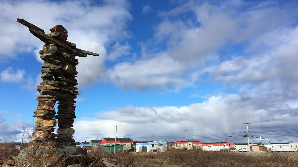 Inukshuk à Kuujjuaq. 