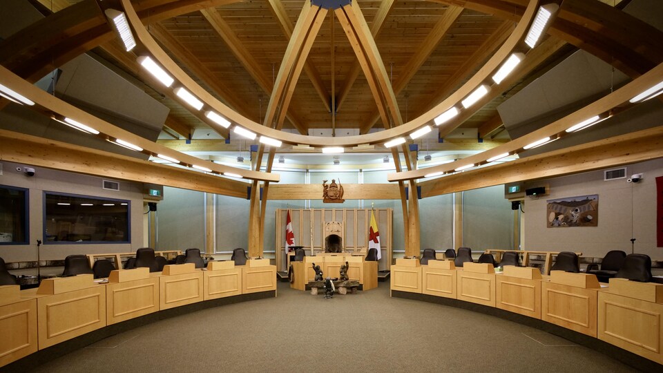 L'intérieur de la Chambre de l'Assemblée législative.