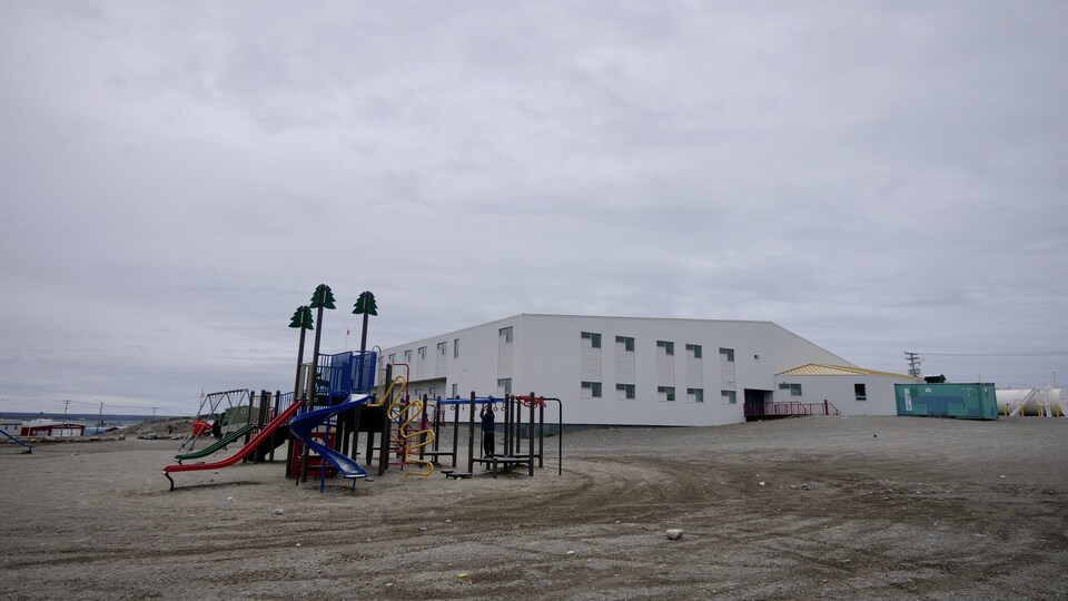 L’école secondaire Maani Ulujuk de Rankin Inlet, en août 2020.