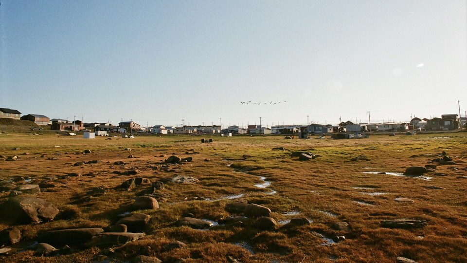 Une vue de Rankin Inlet au mois d'août.