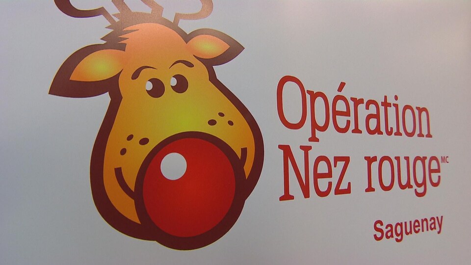 Un renne apparaît sur une affiche d'Opération Nez rouge.