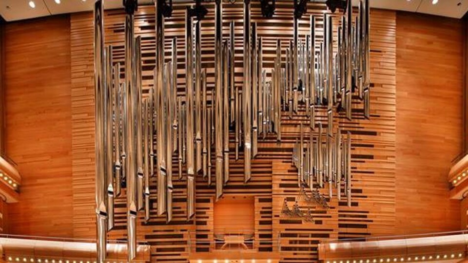 Les tuyaux de l'orgue de la Maison symphonique.