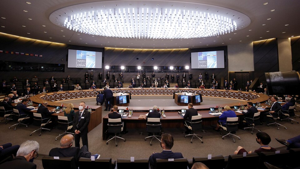 Le siège de l'Organisation du traité de l'Atlantique Nord à Bruxelles.