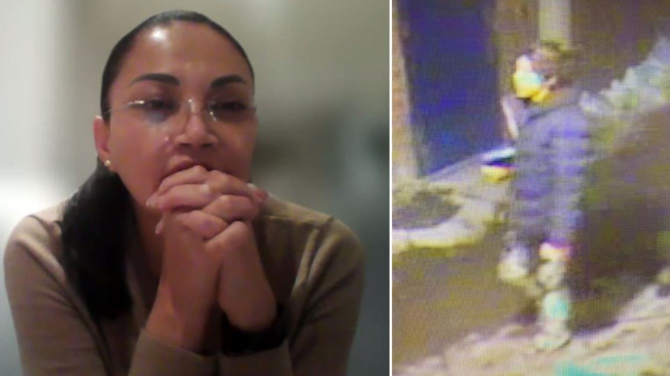 Marina Jácome est venue d'Équateur au Canada à la recherche de son fils Pablo Andrés, dont elle est sans nouvelles depuis le 30 janvier. L'image à gauche est la toute dernière connue du jeune Équatorien et provient des caméras de surveillance de la station de métro Saint-Michel à Montréal.