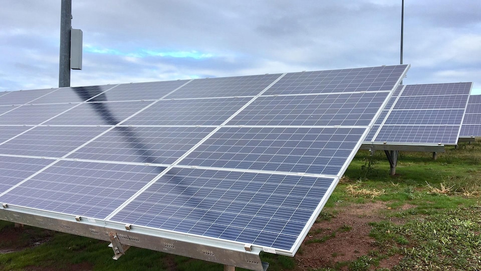Un panneau solaire