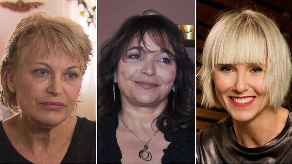 Montage présentant Patricia Tulasne, Lyne Charlebois et Pénélope McQuade