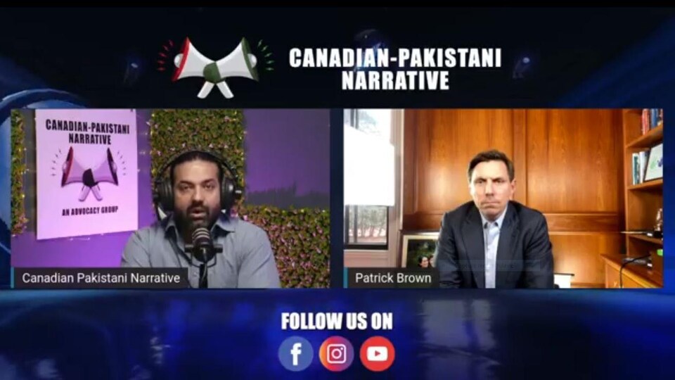 Patrick Brown was interviewed on YouTube.