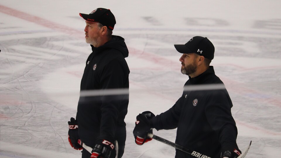 Roy et Gagné sur la glace 