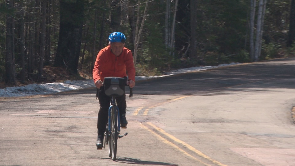 Paul Demers a fait plus de 5000 km de vélo durant la pandémie. 